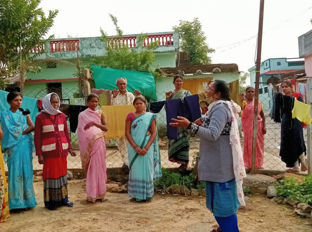Together to help the world better by meeting with villagers